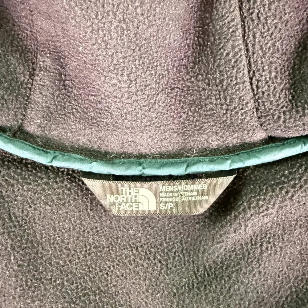 The North Face Jacket Mens Sz Small Blue Black Colorblock Hooded Zip Lightweight